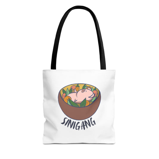 Sinigang Pig Pun Hand-Drawn Cartoon Tote Bag