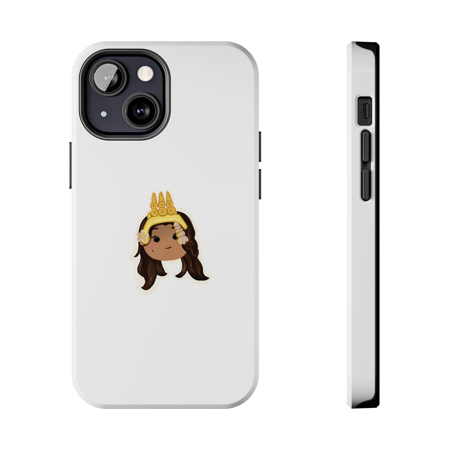 Khmer Apsara Hand-Drawn Cartoon Tough Phone Case by ArtfulErica for iPhone and Samsung Galaxy