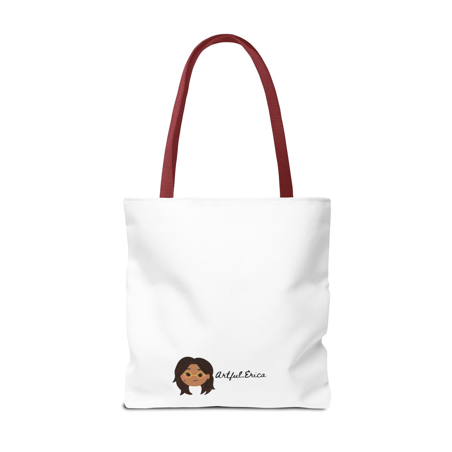 Khmer Apsara Hand-Drawn Cartoon Cotton Canvas Tote Bag 2.0 by ArtfulErica