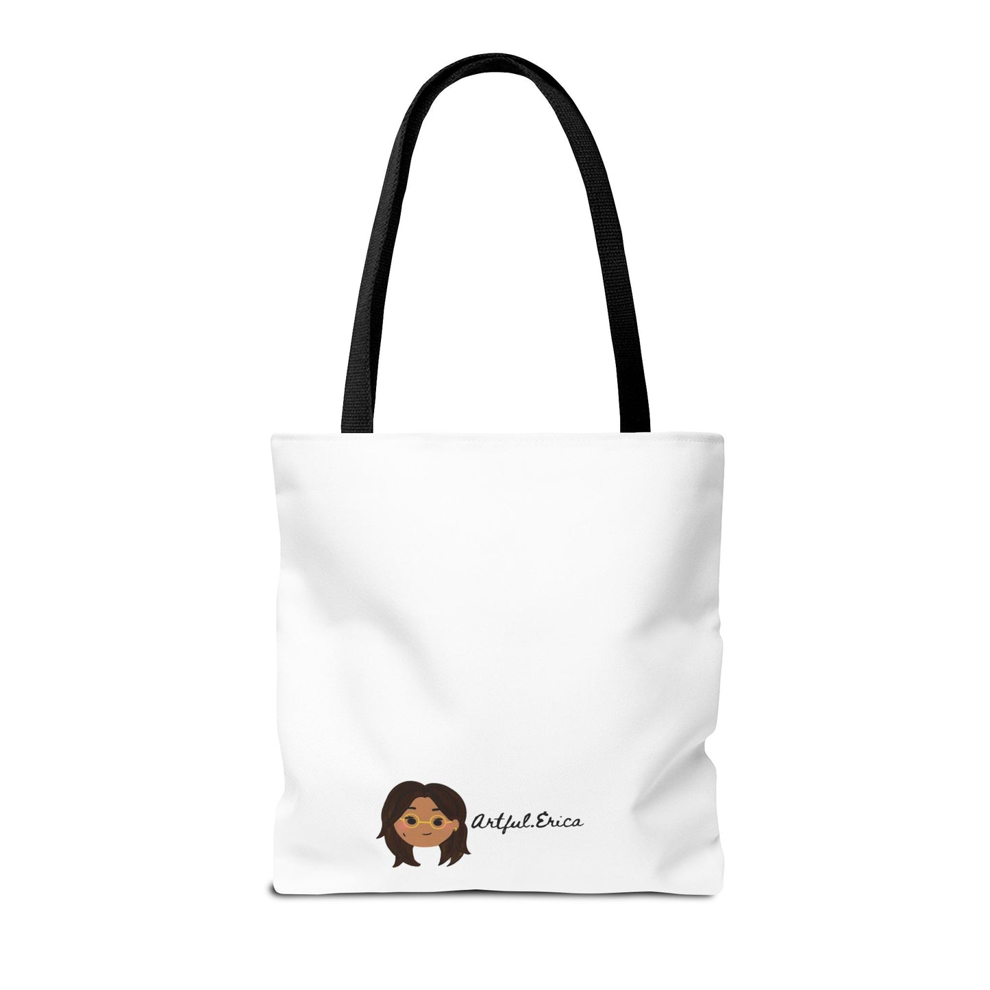 Khmer Apsara Hand-Drawn Cartoon Cotton Canvas Tote Bag 2.0 by ArtfulErica