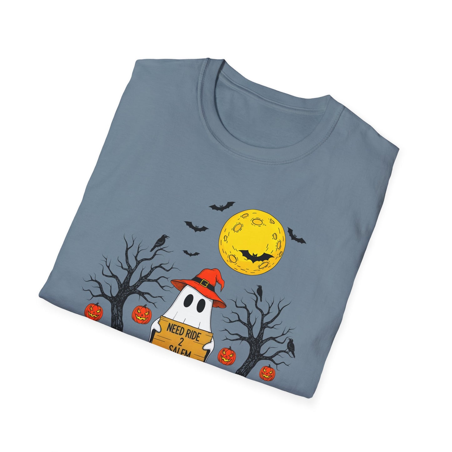 Need Ride To Salem Ghost Shirt | Halloween T-Shirt