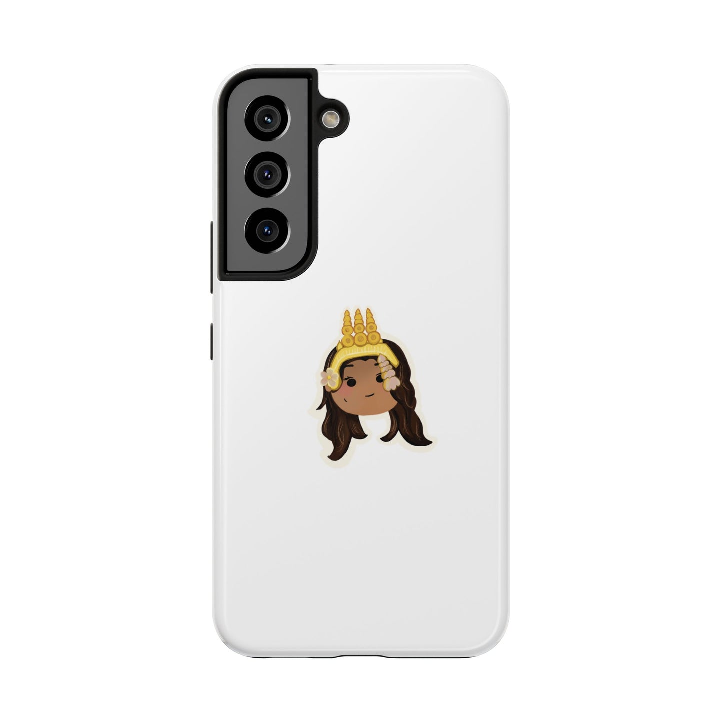 Khmer Apsara Hand-Drawn Cartoon Tough Phone Case by ArtfulErica for iPhone and Samsung Galaxy