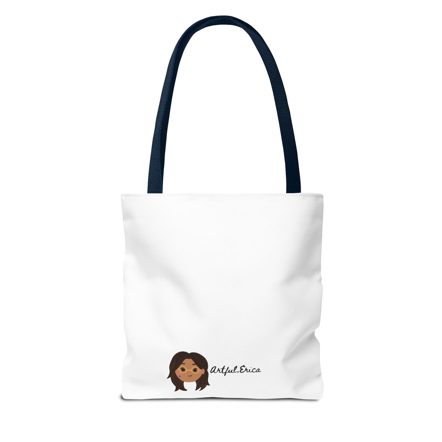 Khmer Apsara Hand-Drawn Cartoon Cotton Canvas Tote Bag 2.0 by ArtfulErica