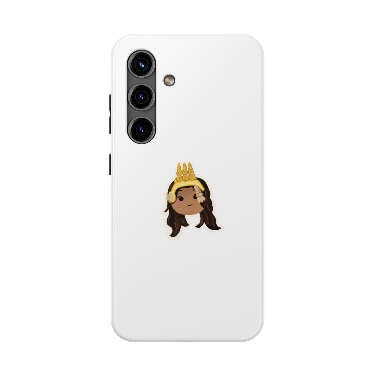 Khmer Apsara Hand-Drawn Cartoon Tough Phone Case by ArtfulErica for iPhone and Samsung Galaxy