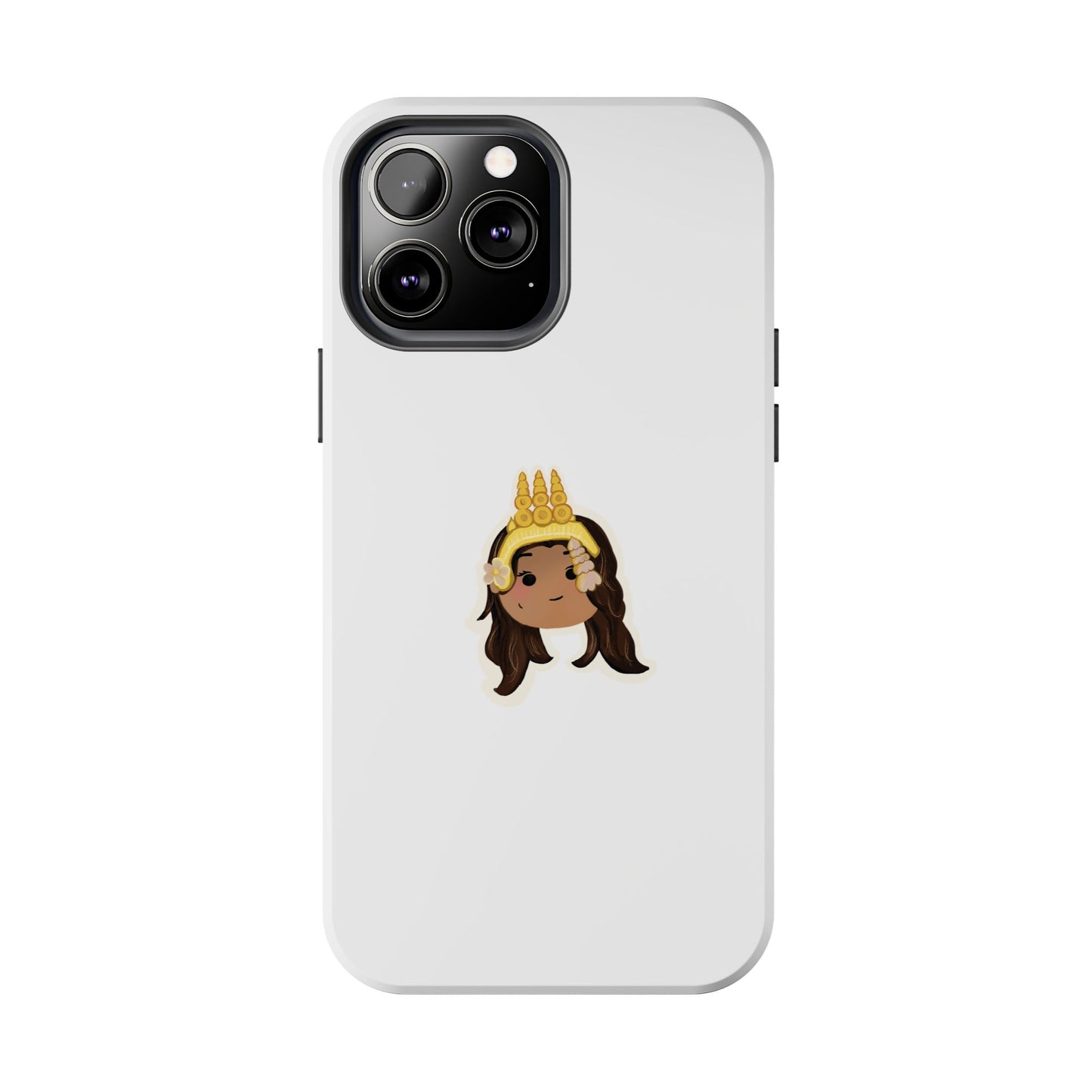 Khmer Apsara Hand-Drawn Cartoon Tough Phone Case by ArtfulErica for iPhone and Samsung Galaxy