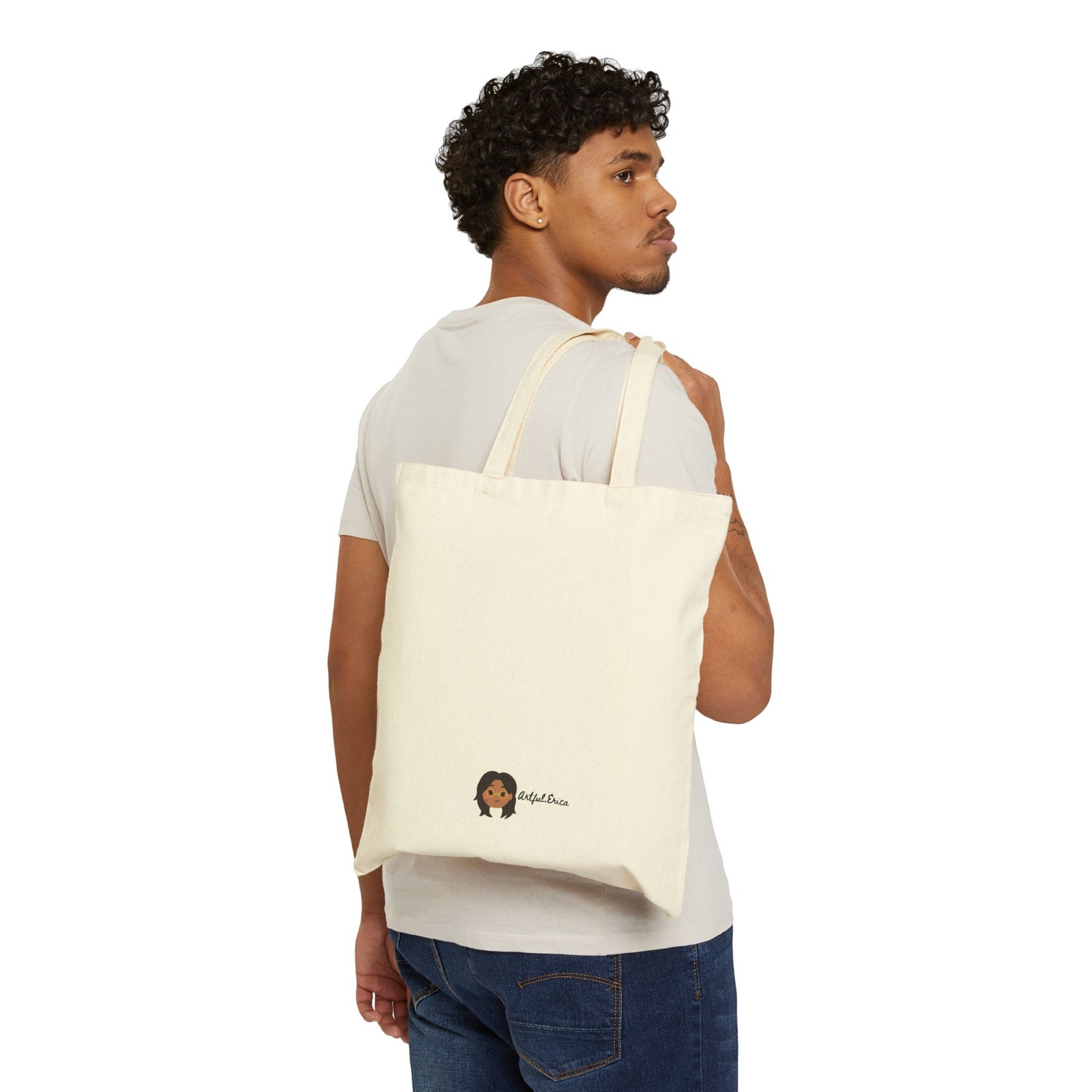 Halo Halo Hand-Drawn Cartoon Canvas Tote Bag