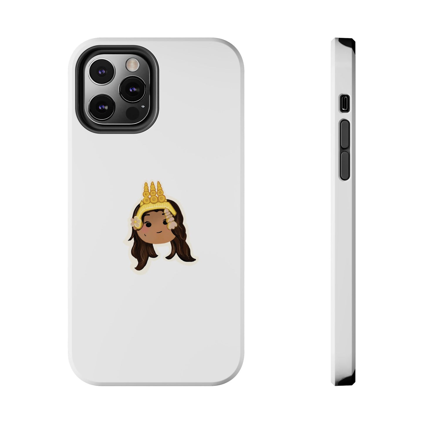 Khmer Apsara Hand-Drawn Cartoon Tough Phone Case by ArtfulErica for iPhone and Samsung Galaxy