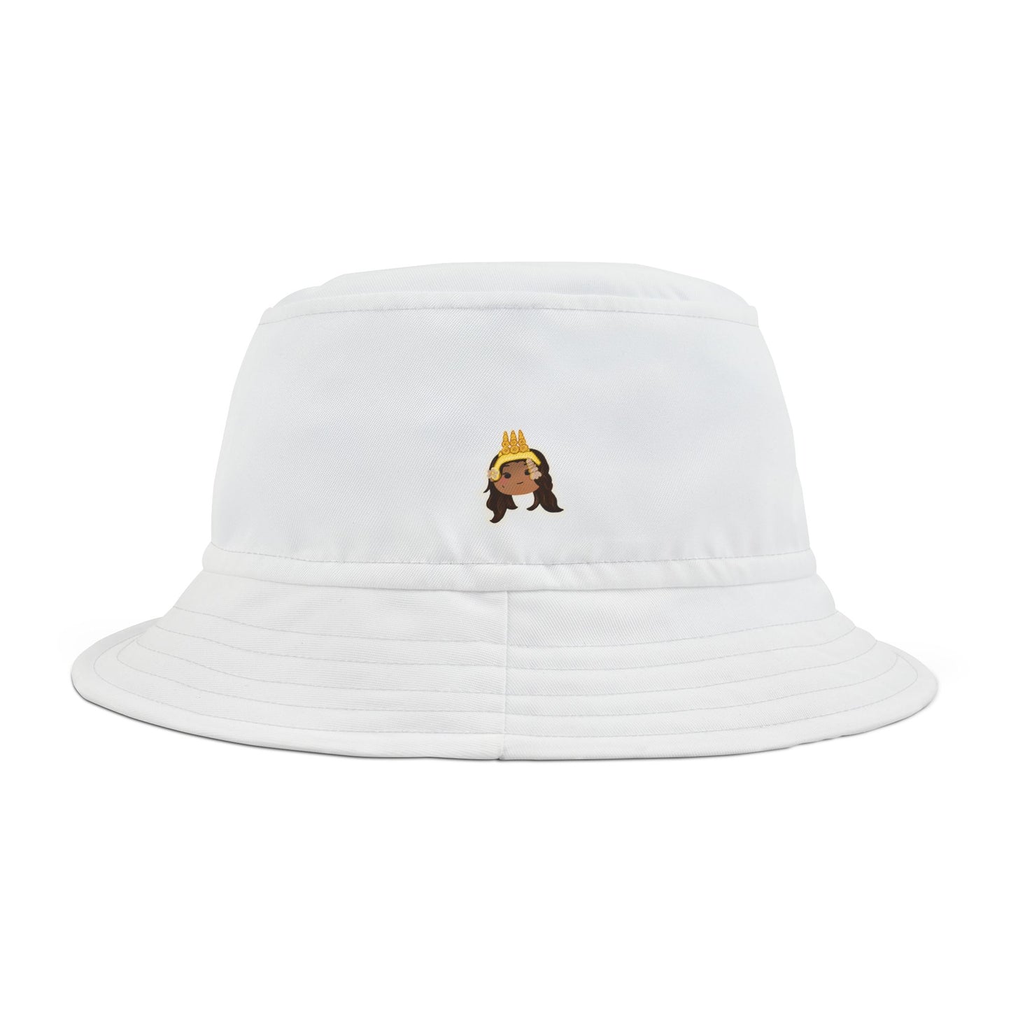 Khmer Apsara Hand-Drawn Cartoon Bucket Hat