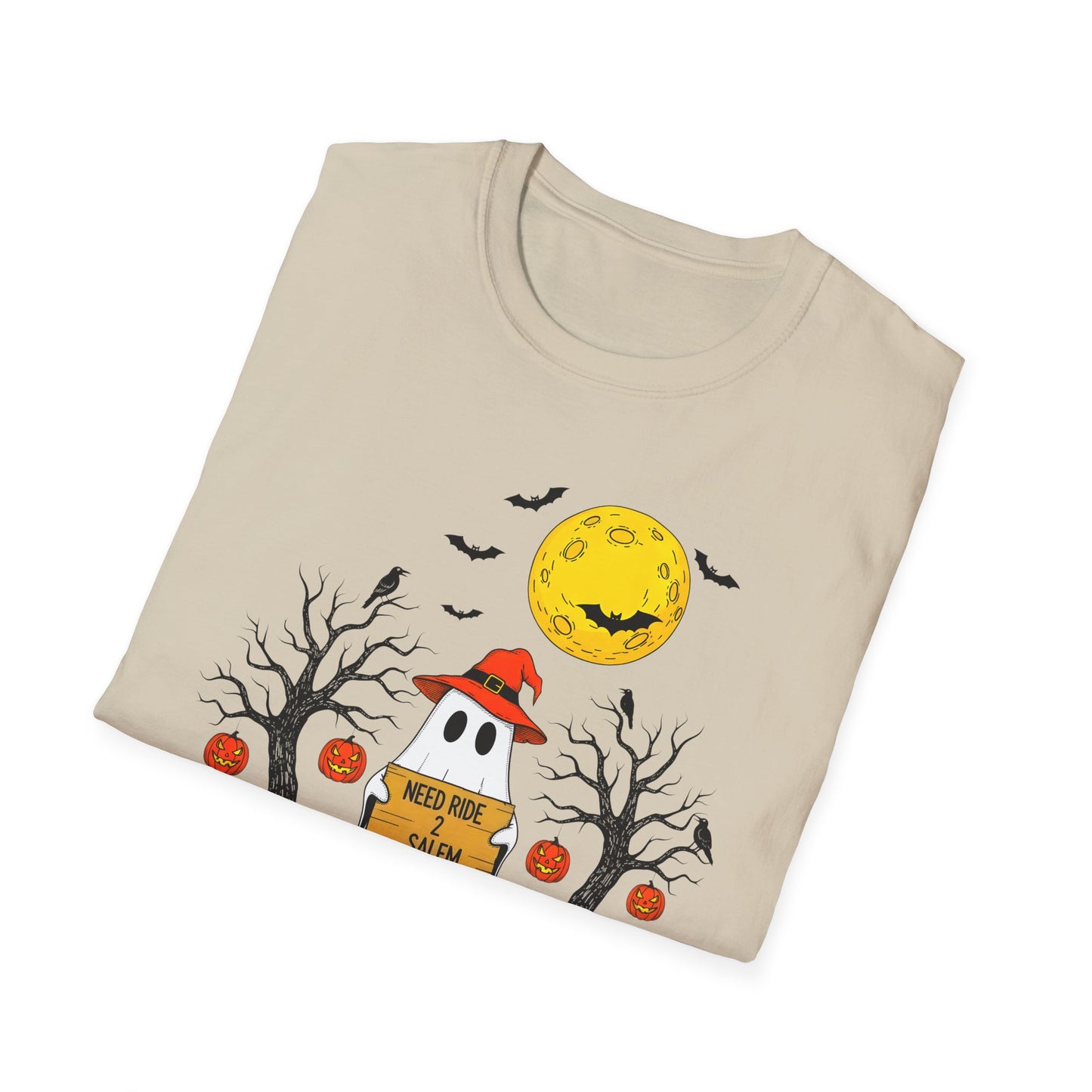 Need Ride To Salem Ghost Shirt | Halloween T-Shirt