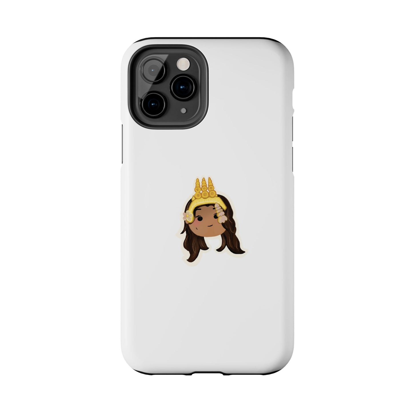 Khmer Apsara Hand-Drawn Cartoon Tough Phone Case by ArtfulErica for iPhone and Samsung Galaxy