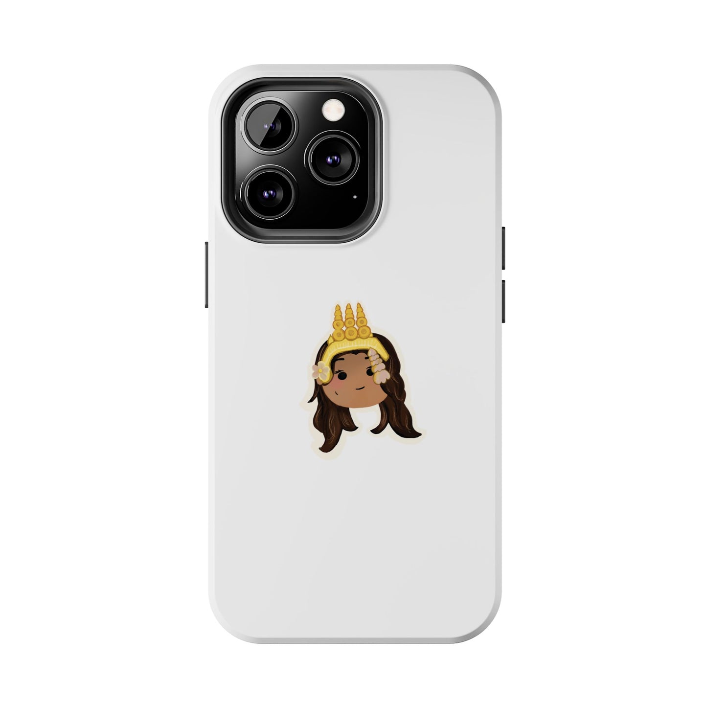 Khmer Apsara Hand-Drawn Cartoon Tough Phone Case by ArtfulErica for iPhone and Samsung Galaxy