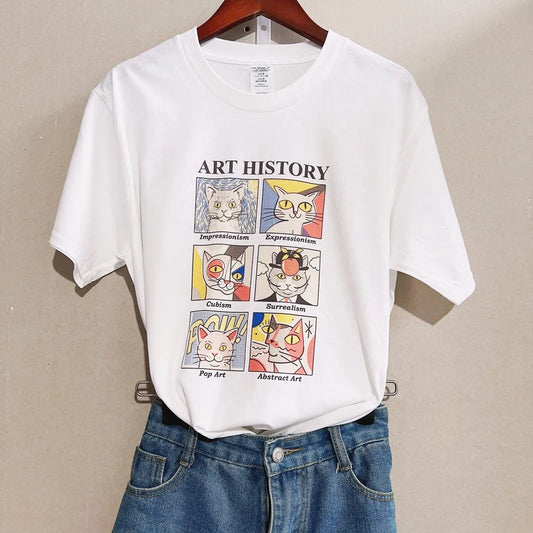 Cat Art History T-Shirt